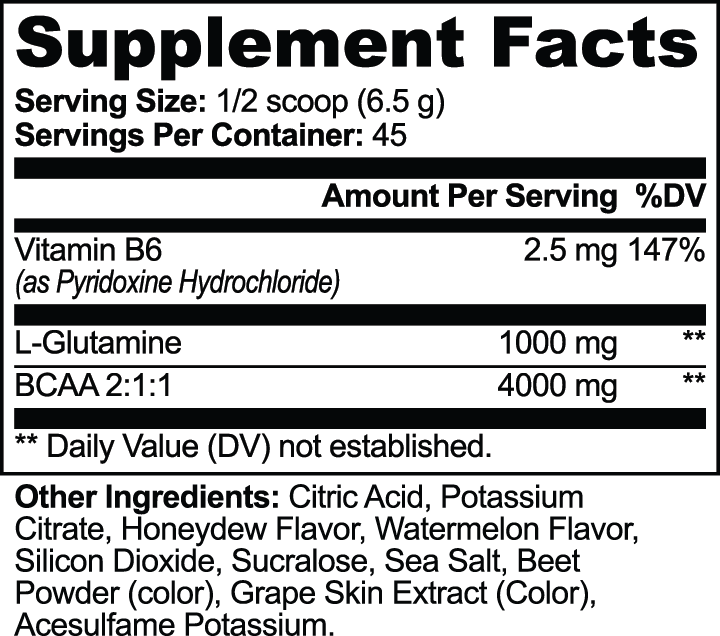 BCAA Post Workout (Honeydew/Watermelon)
