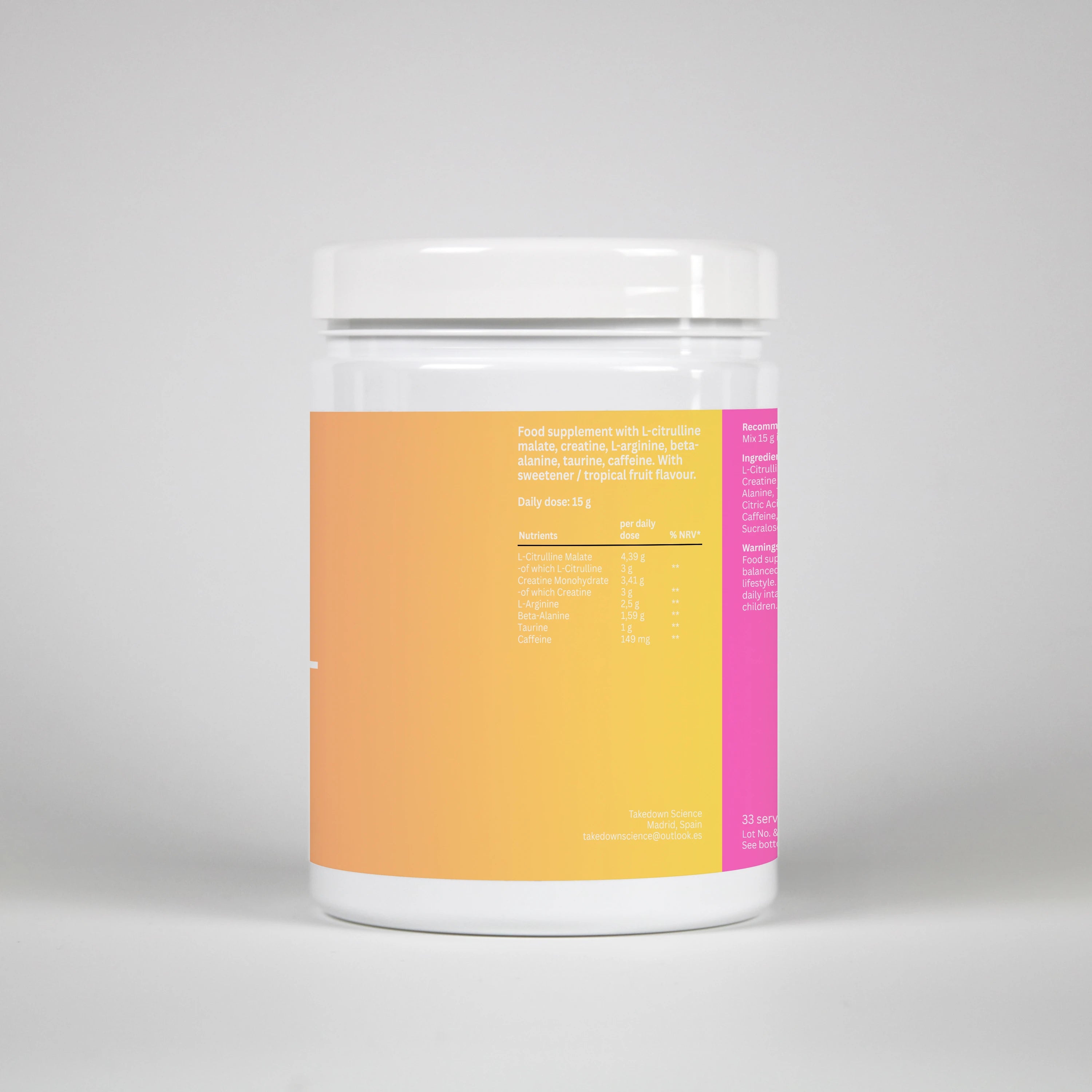 Pre-Workout Booster Tropical - 500g